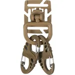 Mil-Tec (Německo) - MLT Molle adapter + 2 x S karabina - Coyote