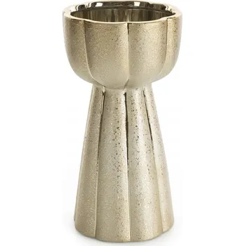 Váza DEKORATIVNÍ VÁZA MERIN 13 X 13 X 25 CM ZLATÁ