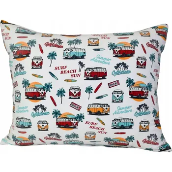 Povlak na dekorativní polštářek Povlak 50x70 Dětská bavlněná Volkswagen Okurky Oboustranná
