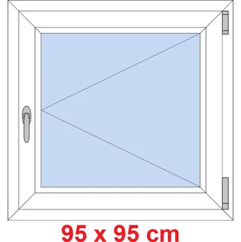 Okno Soft Plastové okno 95x95 cm, otevíravé