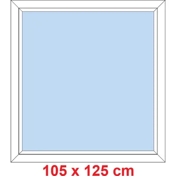 Okno Soft Plastové okno 105x125 cm, FIX neotevíravé