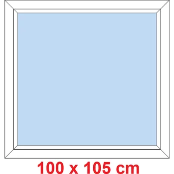 Okno Soft Plastové okno 100x105 cm, FIX neotevíravé