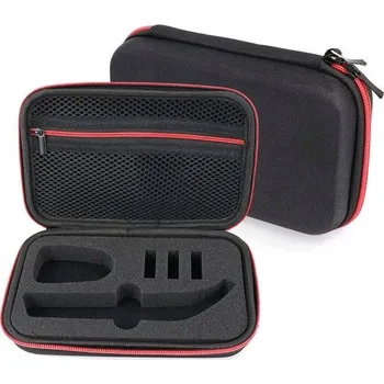 Holicí strojek Pouzdro TVRDÉ pro holicí strojek Philips ONEBLADE 360, čepele, zastřihovač, červené