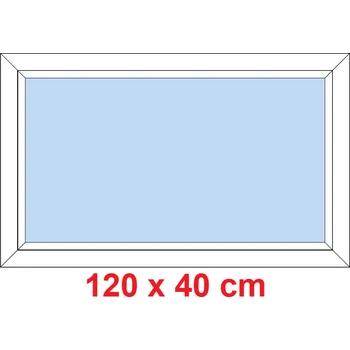Okno Soft Plastové okno 120x40 cm, FIX neotevíravé