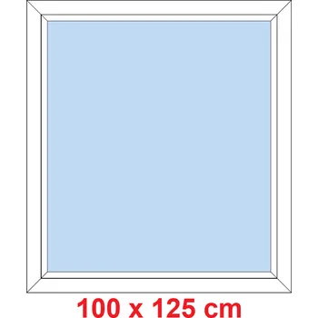 Okno Soft Plastové okno 100x125 cm, FIX neotevíravé