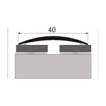 přechodová lišta Přechodový profil-oblý 40mm 270cm dub bělený