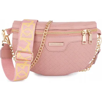 Kabelka BRUNO ROSSI ledvinka / taška přes rameno č.-157 pink růžová
