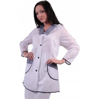 Pracovní obuv BÍLÝ STYLONOVÝ PLÁŠŤ S RUKÁVY MARTEX M-017 40