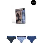 Emporio Armani pánské slipy Emporio Armani Underwear černá | světle modrá 3491880