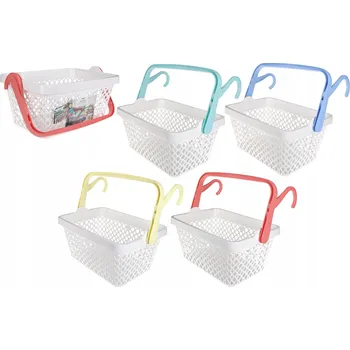 Koš na prádlo Volně stojící koš na prádlo Ravi 35 l bílý, vícebarevný