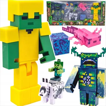 Figurka FIGURKY MINECRAFT VELKÁ SADA FIGUREK NA HRANÍ FIGURKA STEVE WARDEN 5 KS
