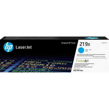 Tiskárna HP 219X High Yield Cyan Original LaserJet Toner Cartridge (2,500 pages)