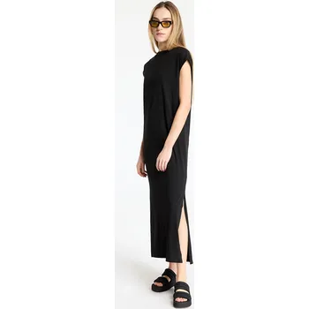 Dámské šaty Šaty Urban Classics Ladies Viscose Extended Shoulder Dress Black XS
