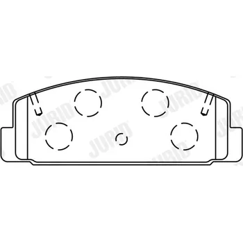 Brzdová destička Sada brzdových destiček, kotoučová brzda JURID 572490J