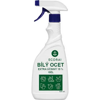 Ocet Ecorai Ocet bílý 15 % extra účinný gel - rozprašovač 500 ml