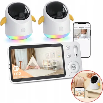 IP kamera NIANIA Z 2 KAMERĄ 2K WIFI OBROTOWY ZOOM LCD 5" NOČNÍ SNÍMAČ TEPLOTY