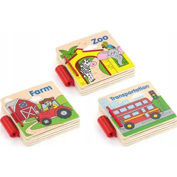 Dřevěná hračka Viga Moje První Dřevěná Knížka