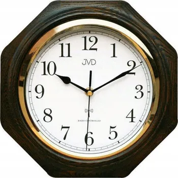 Hodiny Nástěnné hodiny JVD hnědé 28 cm