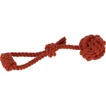 Hračka pro psa Hračka pro psy, míček na bavlněném provázku s rukojetí, měděný, 8 cm, 3