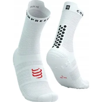 Pánské ponožky Ponožky Compressport Pro Racing Socks v4.0 Run High White / Black vel. 42-44