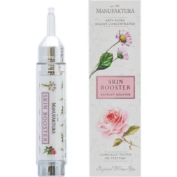 Pleťový krém Manufaktura Omlazující hydratační pleťový booster RŮŽE & SEDMIKRÁSKA 10 ml