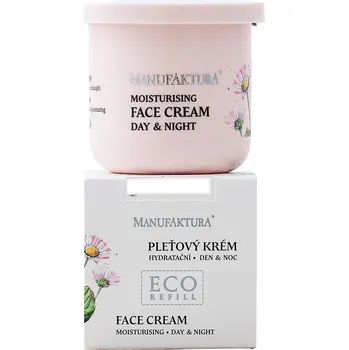 Kosmetická sada Manufaktura Zklidňující, hydratační a omlazující pleťový krém SEDMIKRÁSKA – EKO náplň 50 ml
