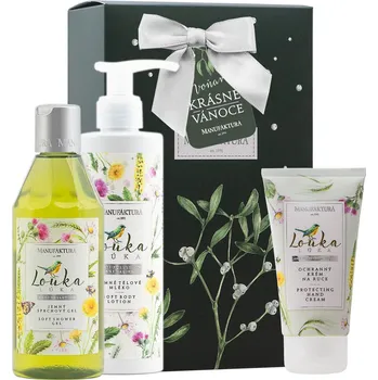 Kosmetická sada Manufaktura Louka vánoční dárkový set Ochranná péče o tělo & ruce