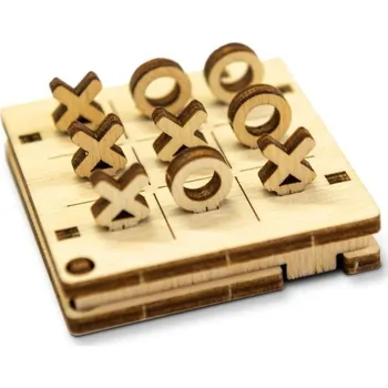 Desková hra Wooden City Hra 3D mini Piškvorky varianta 1