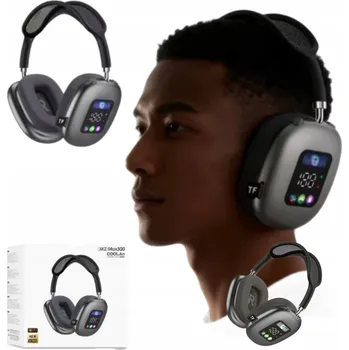 Sluchátka Sluchawki Bluetooth Nauszne Sportowe s RGB Čtečka karet Bas