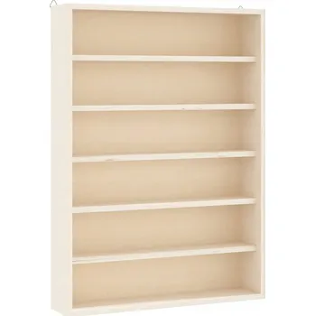 Knihovna Police z překližky VidaXL 40 x 8,5 cm, béžové odstíny