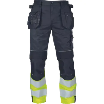 MAX VIVO HV Kalhoty pracovní reflexní do pasu MAX VIVO FP DW, černo-žluté, vel. 46