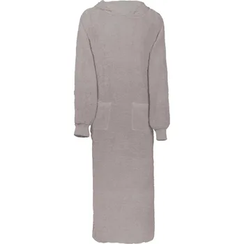 Dámský župan Mikina s kapucí KINN Šedá XXL Bavlna