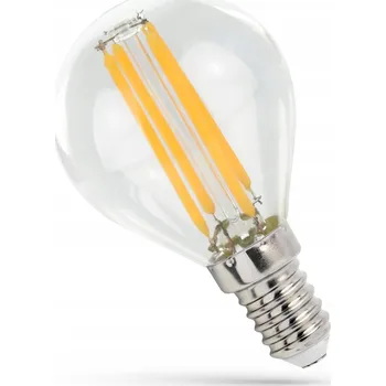 Žárovka LED žárovka E14 6W kulatá, teplá barva spectrum