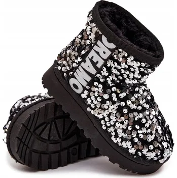 Pracovní obuv Butosklep dětské sněhule stříbrné velikost 35