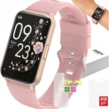 Hodinky Chytré Hodinky Rubicon RNCF48 pink růžové barvy