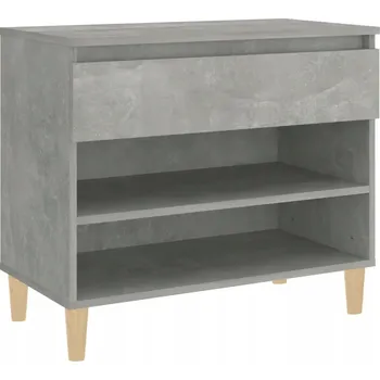 VidaXL Botník 70 x 60 x 36 cm, odstíny šedé