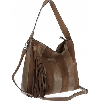 Kabelka Dámská kabelka shopper A4 elegantní do práce italská MC428 Čokoládová