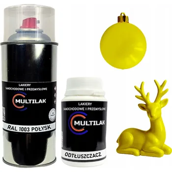 Barva ve spreji Lak ve spreji na figurky, skleněné a keramické ozdoby RAL 1003 LESK