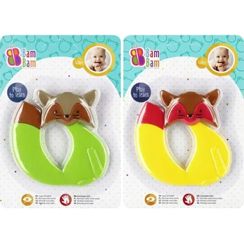 Smyslové kousátko BamBam silikonové, vícebarevné