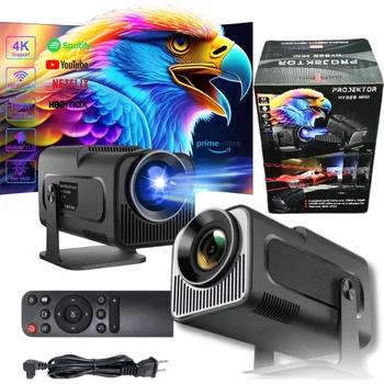 Projektor LED Projektor Přenosný HY320 Mini projektor Smart Domácí Kino 4K Otočný