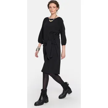 Dámské šaty Černé midi ŠATY BY INSOMNIA velikost L