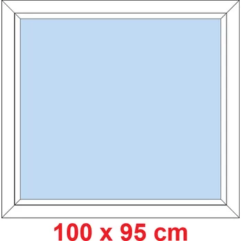 Okno Soft Plastové okno 100x95 cm, FIX neotevíravé