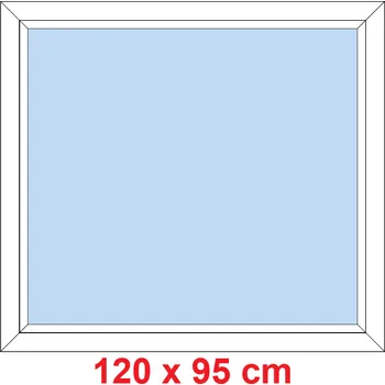 Okno Soft Plastové okno 120x95 cm, FIX neotevíravé