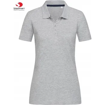 Dámské tričko Dámské Polokošile bez potisku STEDMAN ST9150 ŠEDÉ Velikost: XL