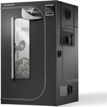 Pěstební box AC Infinity CLOUDLAB 844, Advanced Grow Tent 120×120×200 cm, 2000D Oxford Canvas Fabric, Large Viewing Window with Zipper