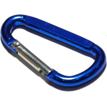 Jištění Karabina hliníková typ D, 60mm, mix barev, Al