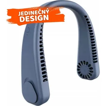 Domácí ventilátor Tibabu závěsný ventilátor na krk - modrá