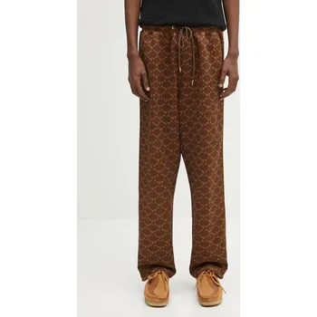 Tepláky A Bathing Ape College Monogram Relaxed Fit pánské, hnědá barva, 1L30152311, XL, 89X