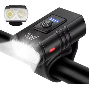 Cyklosvítilna Cyklistické osvětlení na kolo Řídítka AY-804 Akumulátorové Výkonné USB