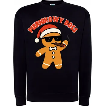 Pánská mikina Mikina Vánoční Perníková Boss Zábavný Perníček Super Dárek Vánoce XL